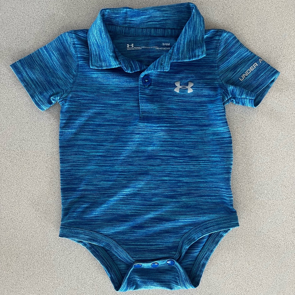 Blue Under Armour Infant onesie Size: 3/6 months
